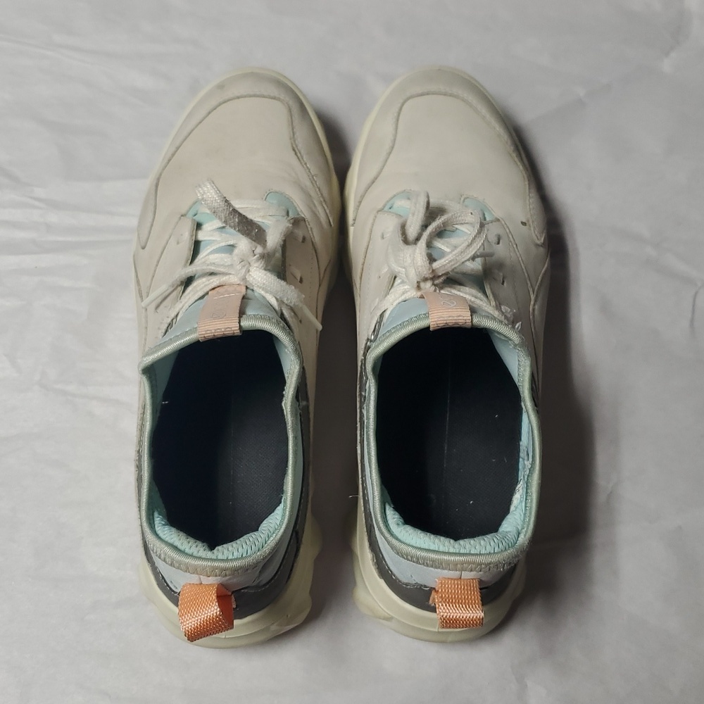 Ecco Womens MX Low Shoes Size 8-8 1/2 White/Eggshell Blue - Picture 5 of 16